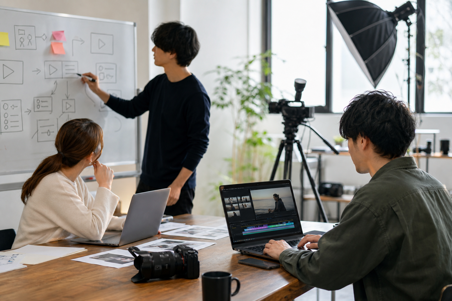 YouTube運用代行の業務全体像を企画・制作するチーム