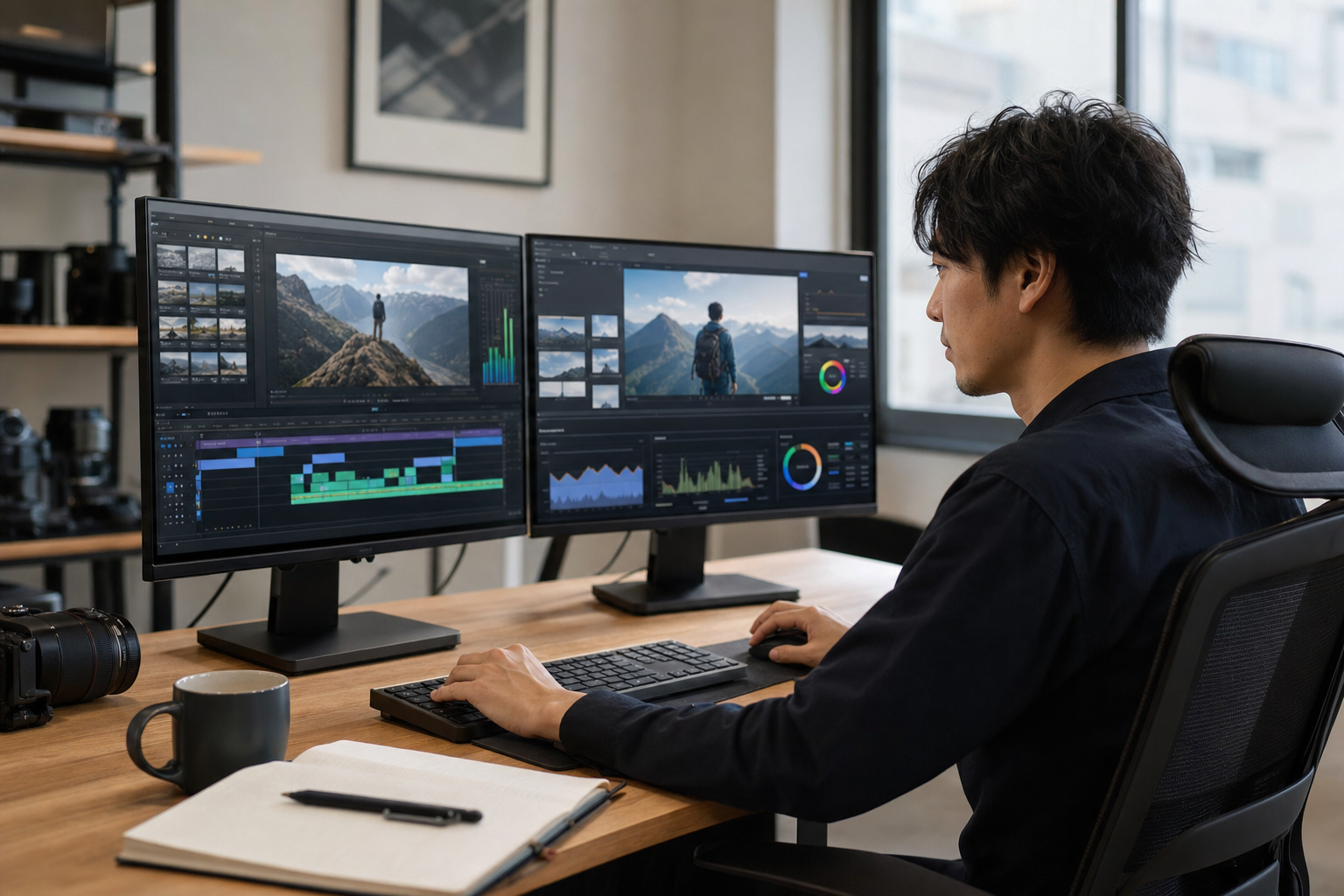 サムネイル・編集など具体施策に取り組むイメージ