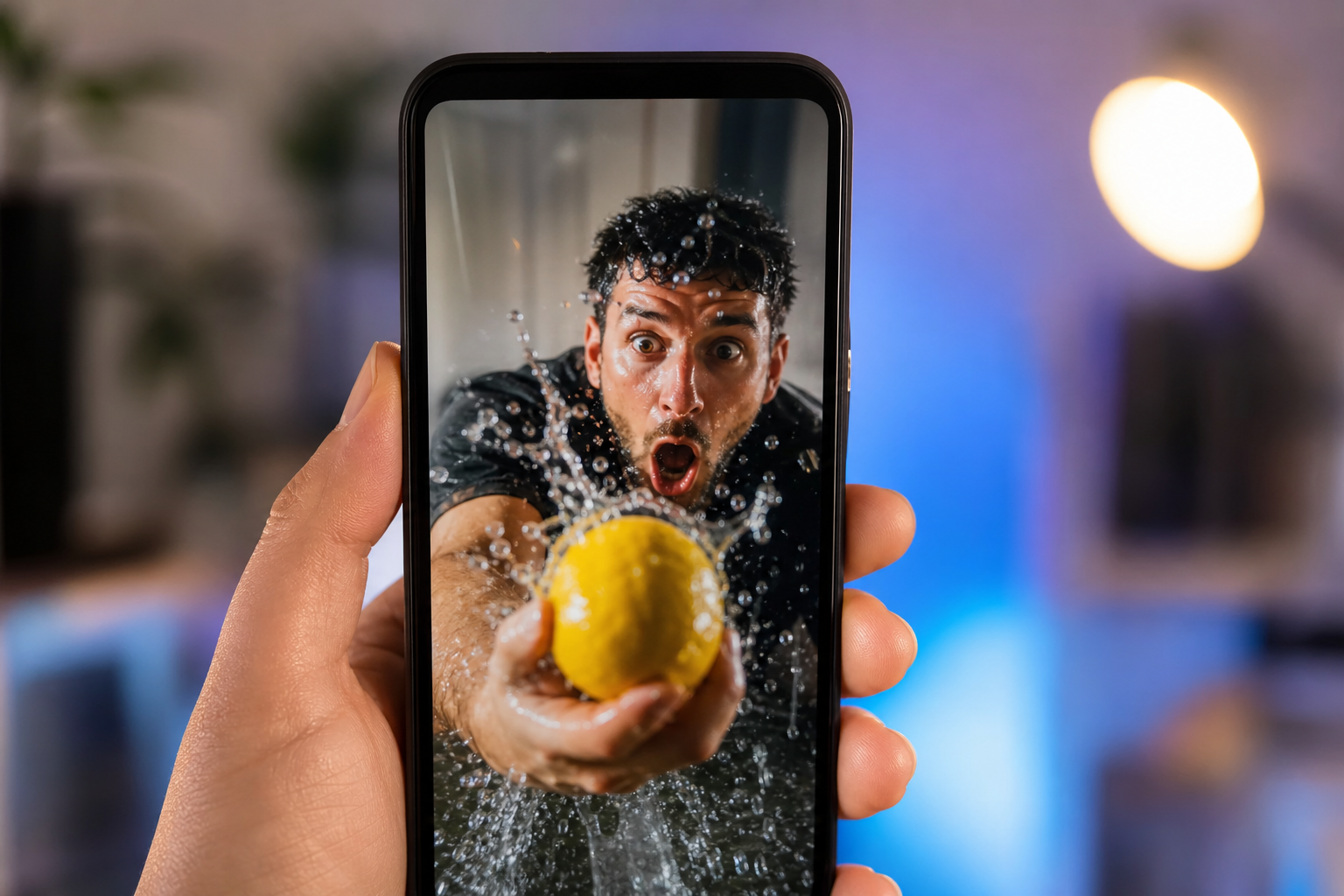 視聴者を引き込む動画冒頭のフックを表すスマホ画面
