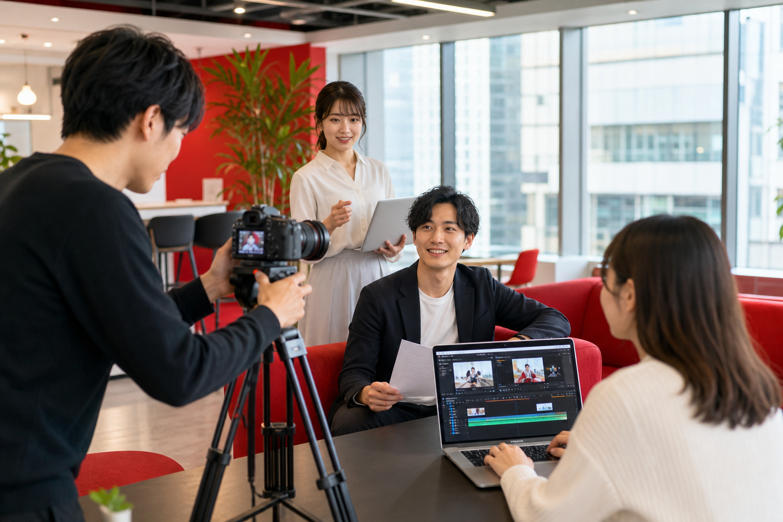 社内でYouTube運用を内製化するメリットのイメージ