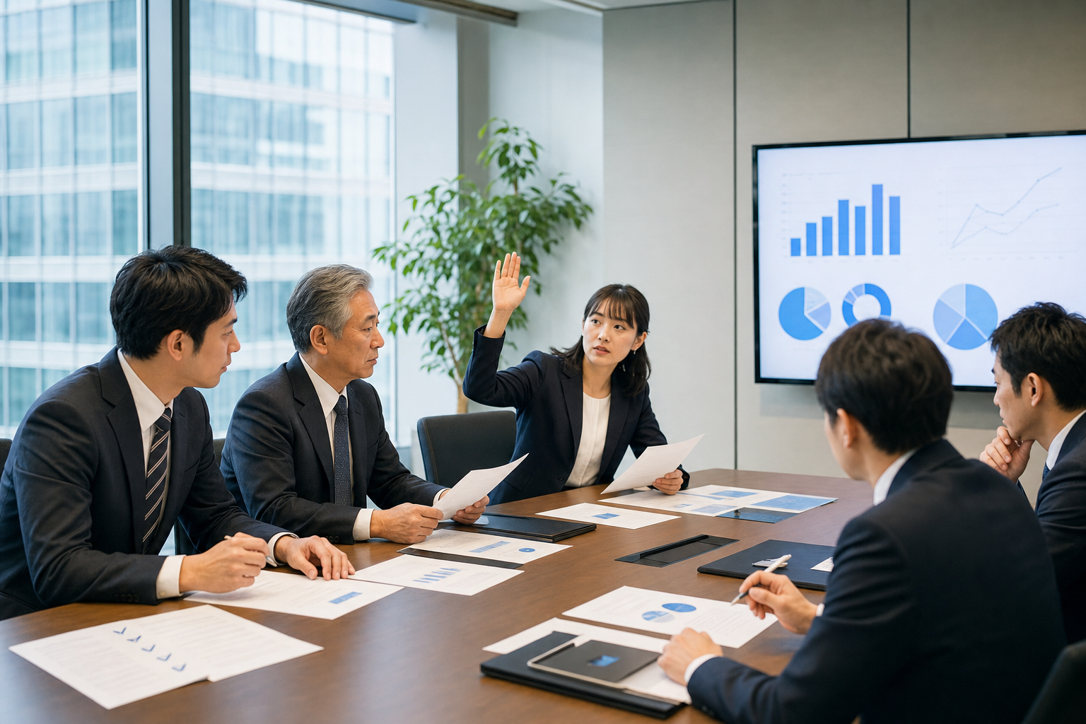 IR・コンプライアンスのリスクをレビューする上場企業の会議