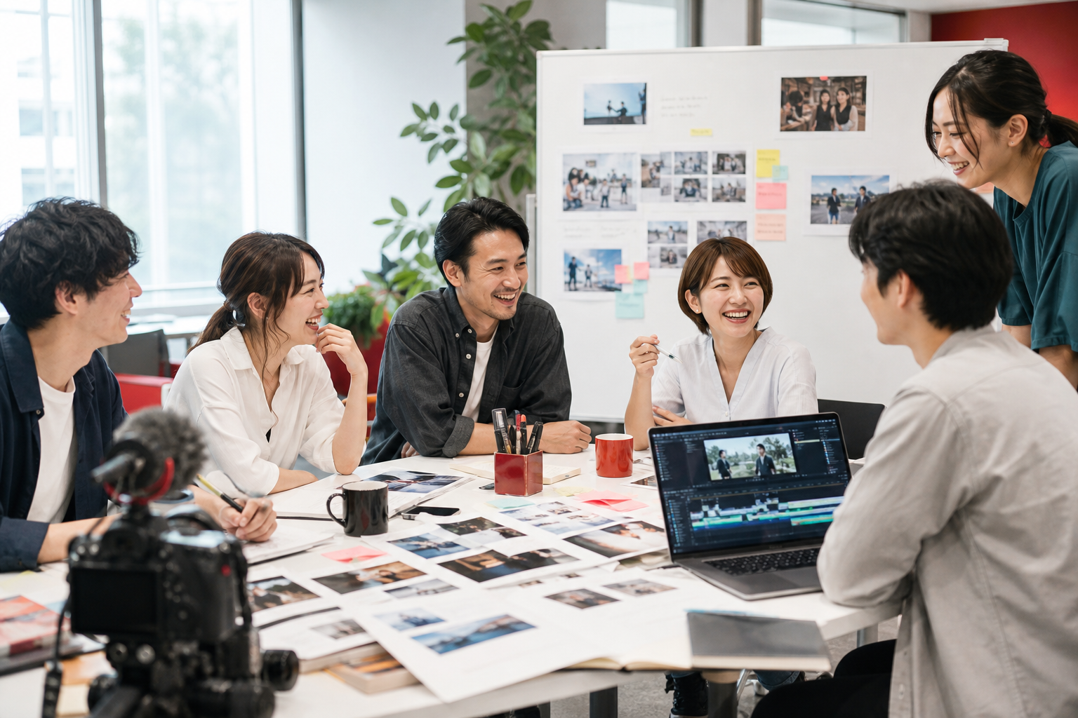 成果が出るYouTube運用体制のチーム横断・役割分担のイメージ
