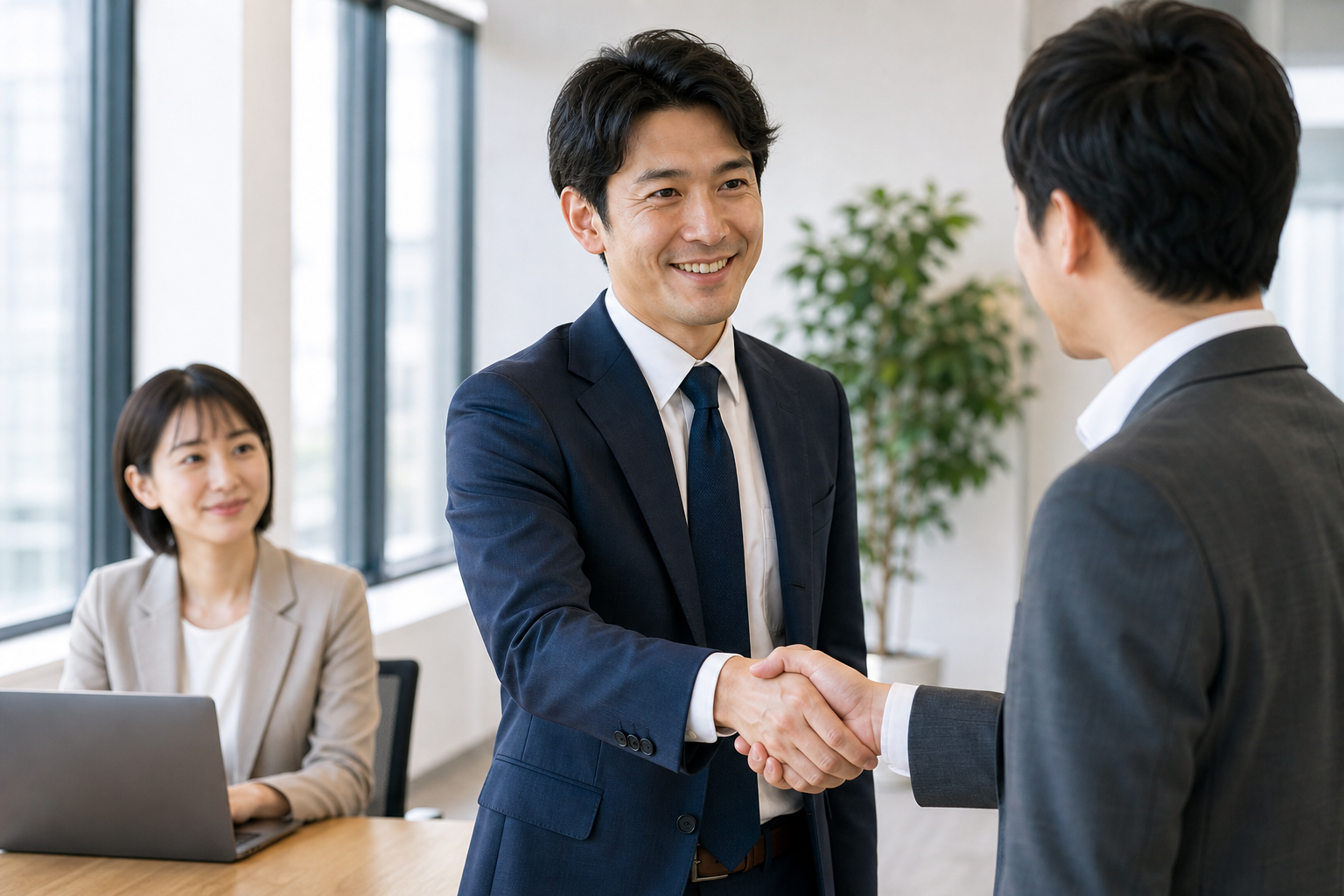 目的に合った運用パートナーと連携する企業担当者