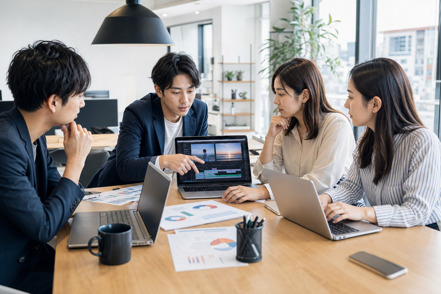 企業がAI編集ツールに期待していいこと・してはいけないことをイメージした画像