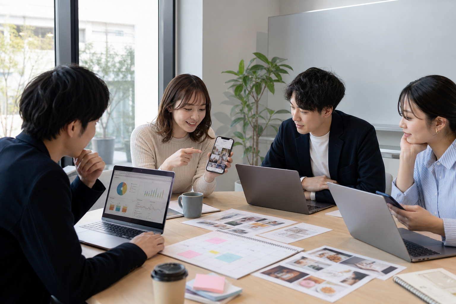 目的別・ストーリーズ活用法4タイプをイメージした画像