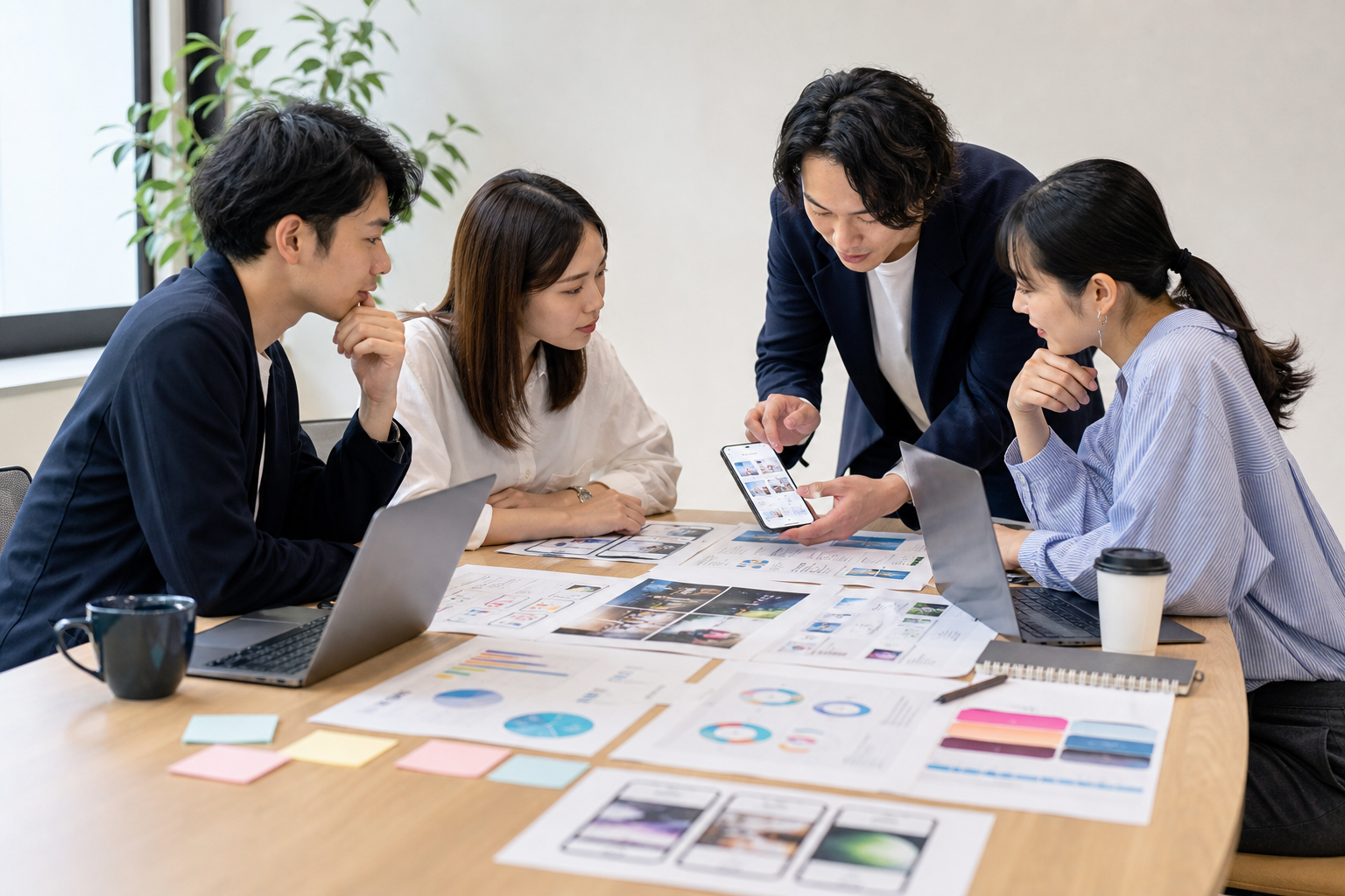 プロフィールを構成する6つの要素と設計順序をイメージした画像