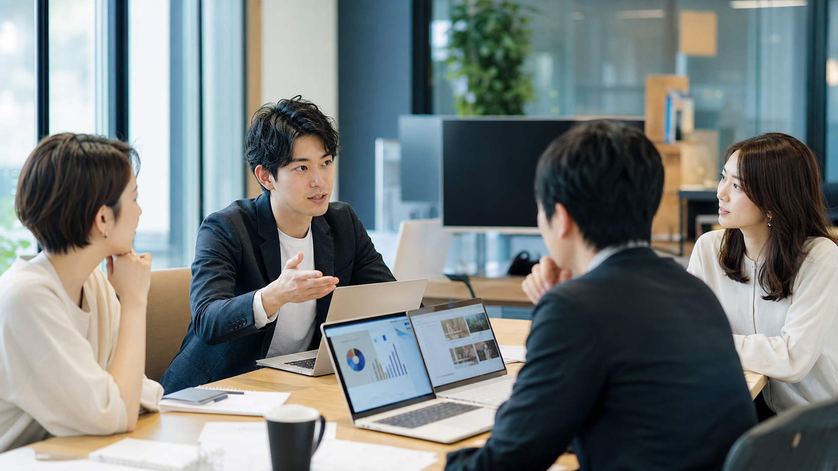 企業向けAI編集ツールの4タイプと選び方をイメージした画像