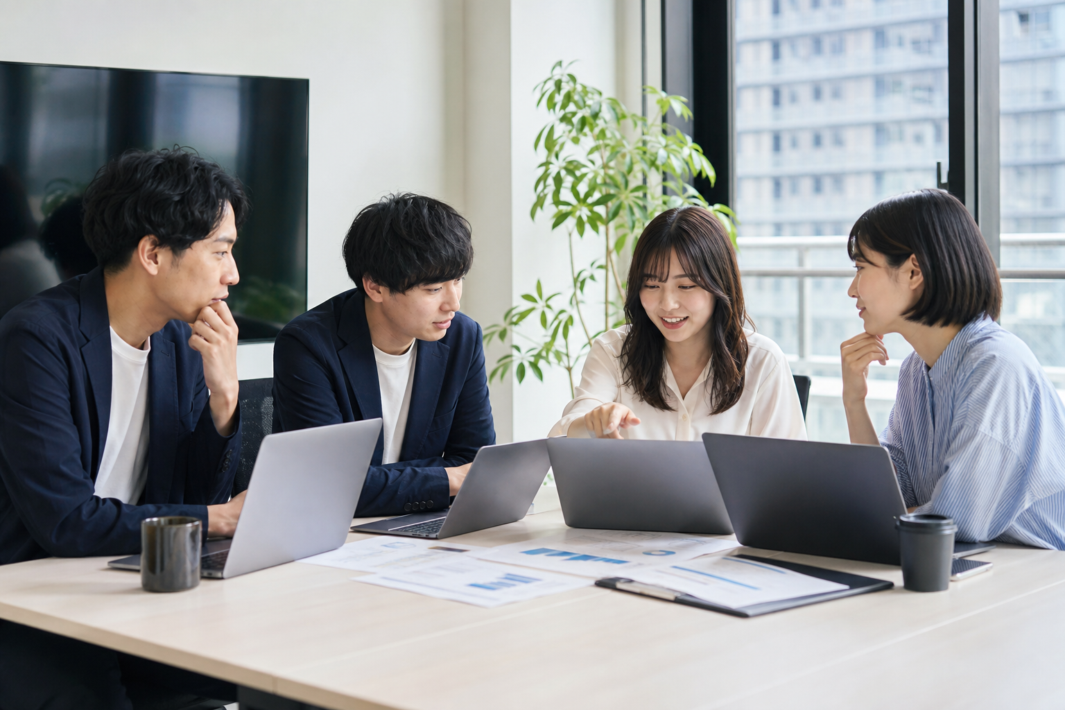 自社に残す業務／外注する業務の切り分けをイメージした画像