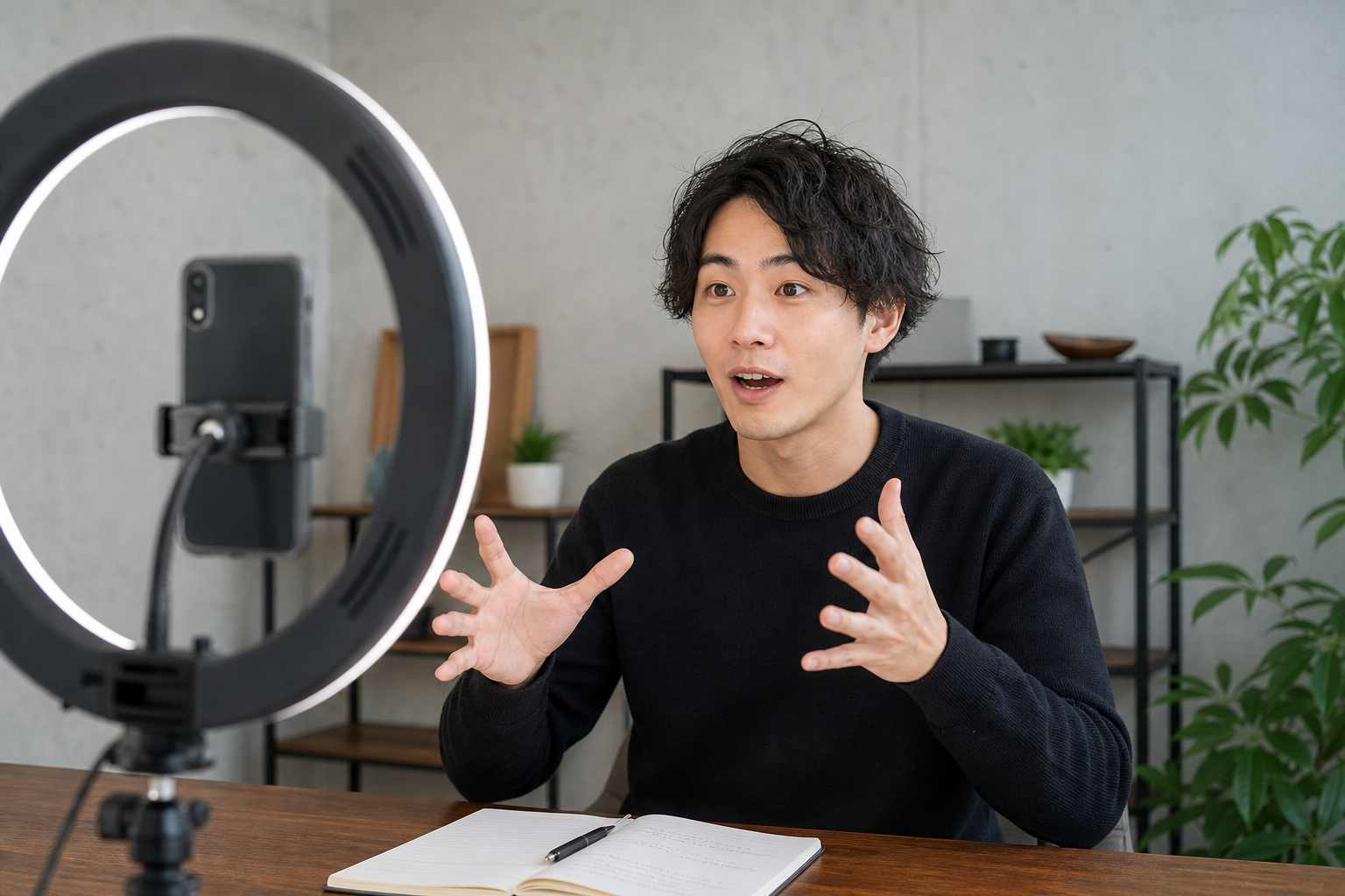 冒頭で視聴者を惹きつけるショート動画の撮影