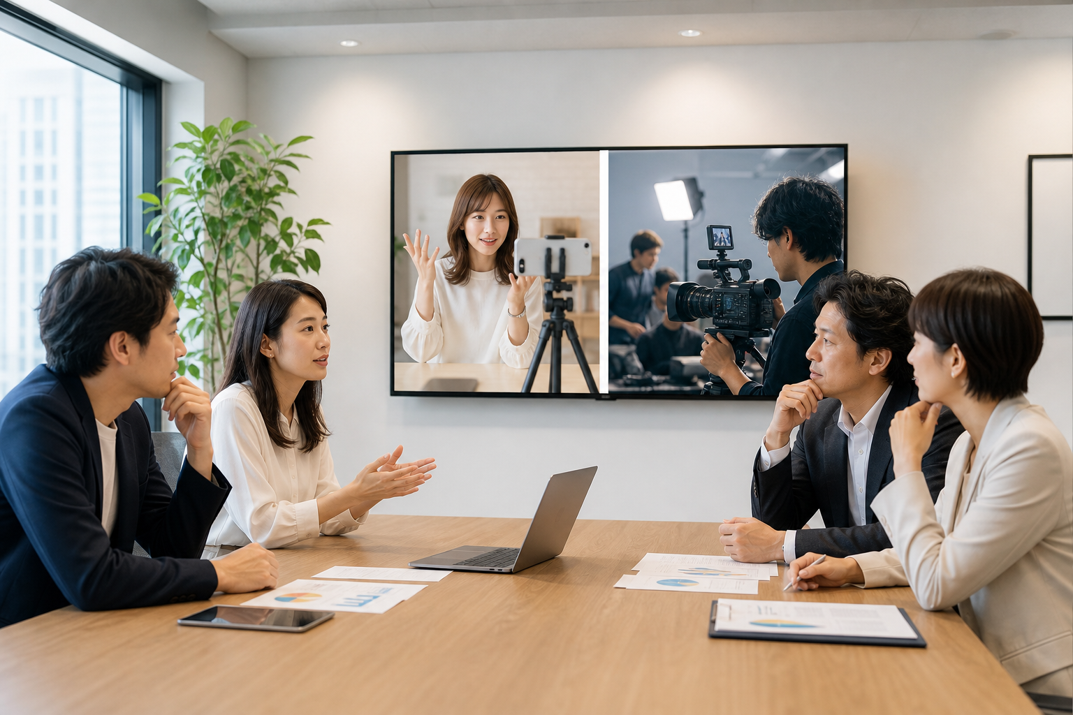 内製と運用代行を比較検討する打ち合わせ